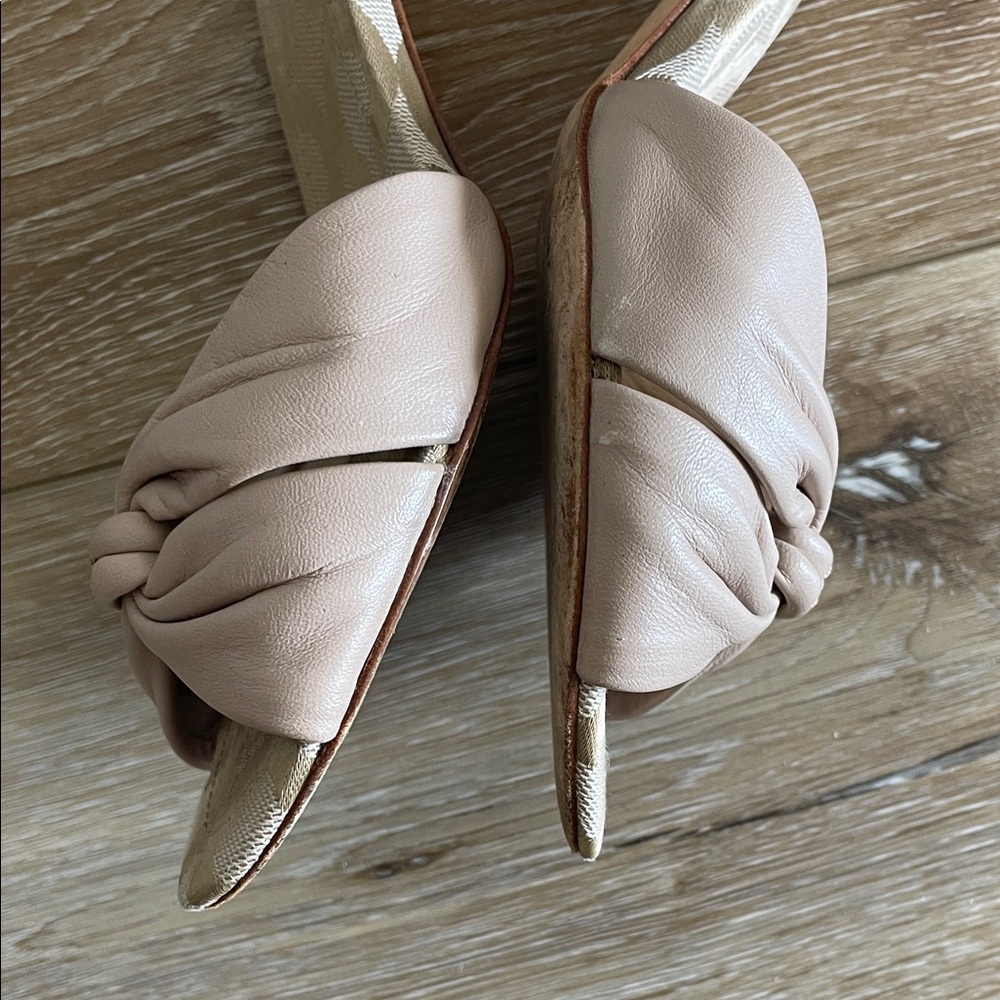 Coach Knot Leather Slide Mules 8B - Picture 6 of 12
